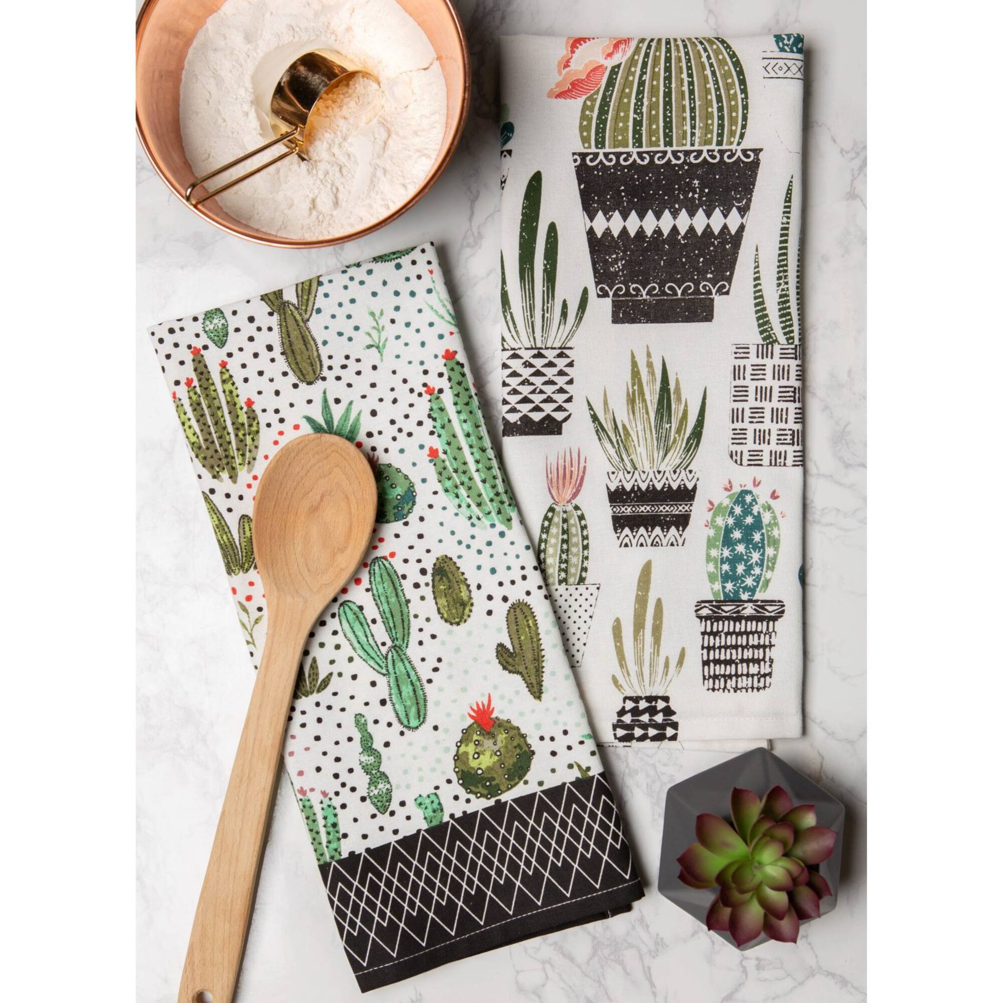 DII® Urban Oasis Print Dishtowel, 2ct.